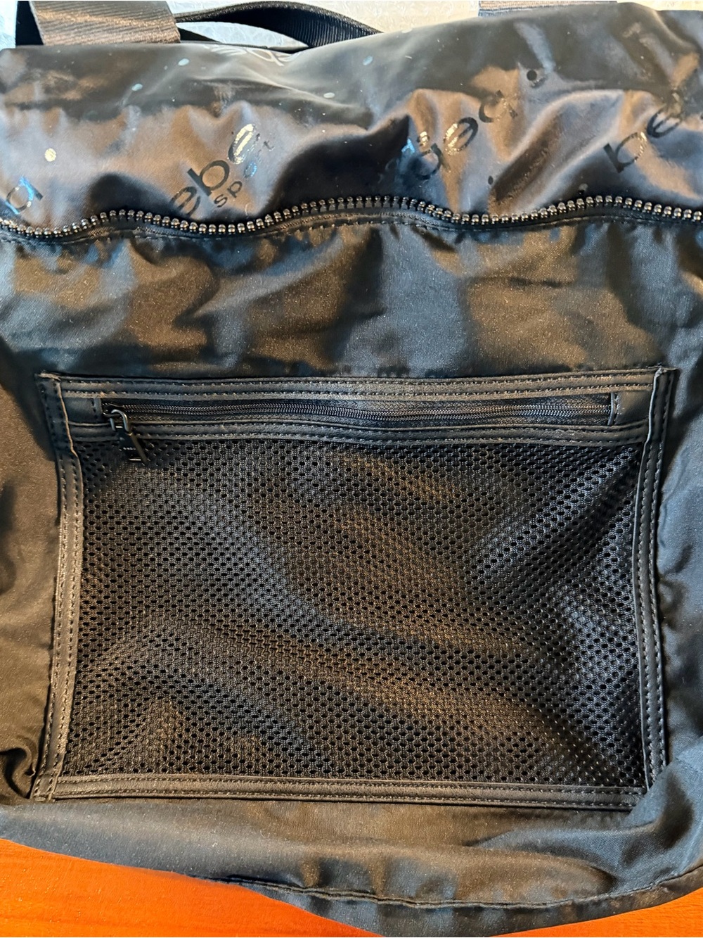 Bebe Sport Small Black Nylon Duffle Gym Bag - Picture 9 of 14